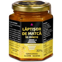 Laptisor matca 30% in miere 225g - APICOL SCIENCE