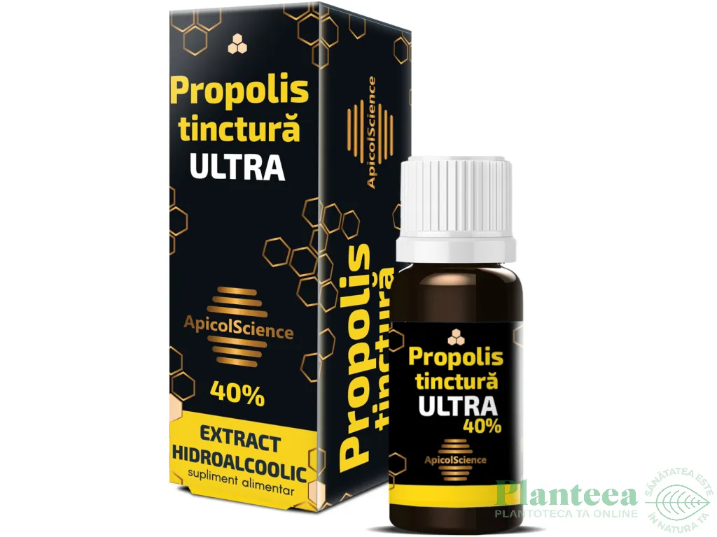 Tinctura propolis 40% Ultra 10ml - APICOL SCIENCE