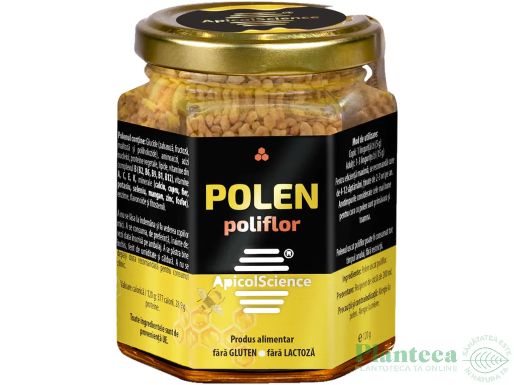 Polen poliflor uscat granule 120g - APICOL SCIENCE