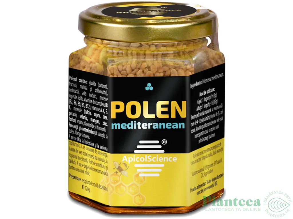 Polen mediteranean uscat granule 120g - APICOL SCIENCE