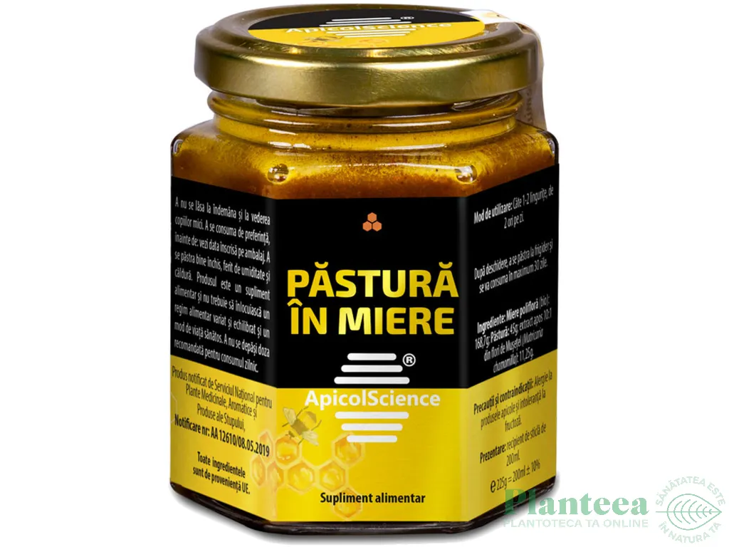 Pastura in miere 225g - APICOL SCIENCE