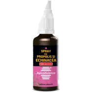 Spray propolis echinaceea fara alcool 50ml - APICOL SCIENCE