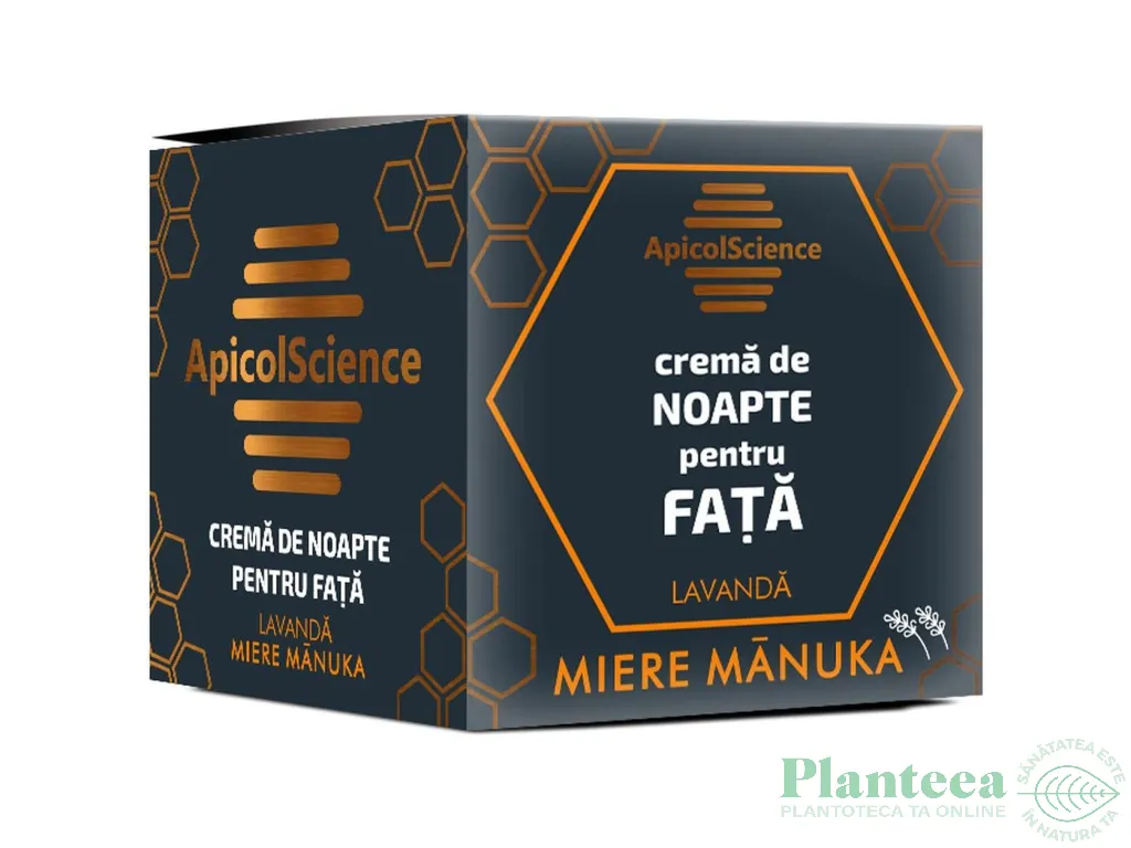 Crema noapte fata miere manuka lavanda 50ml - APICOL SCIENCE