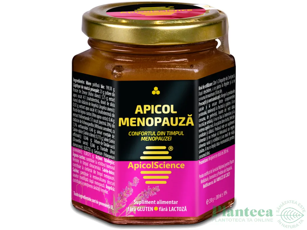 Remediu apicol Apicol Menopauza 230g - APICOL SCIENCE