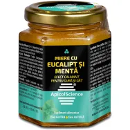 Miere cu eucalipt menta efect calmant gura gat 200ml - APICOL SCIENCE