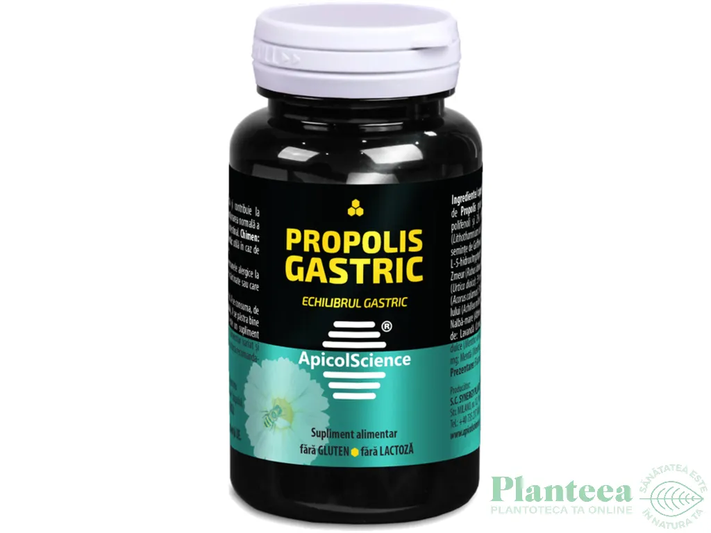 Propolis Gastric echilibru gastric 60cps - APICOL SCIENCE