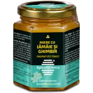 Miere cu  lamaie ghimbir proprietati tonice 200ml - APICOL SCIENCE