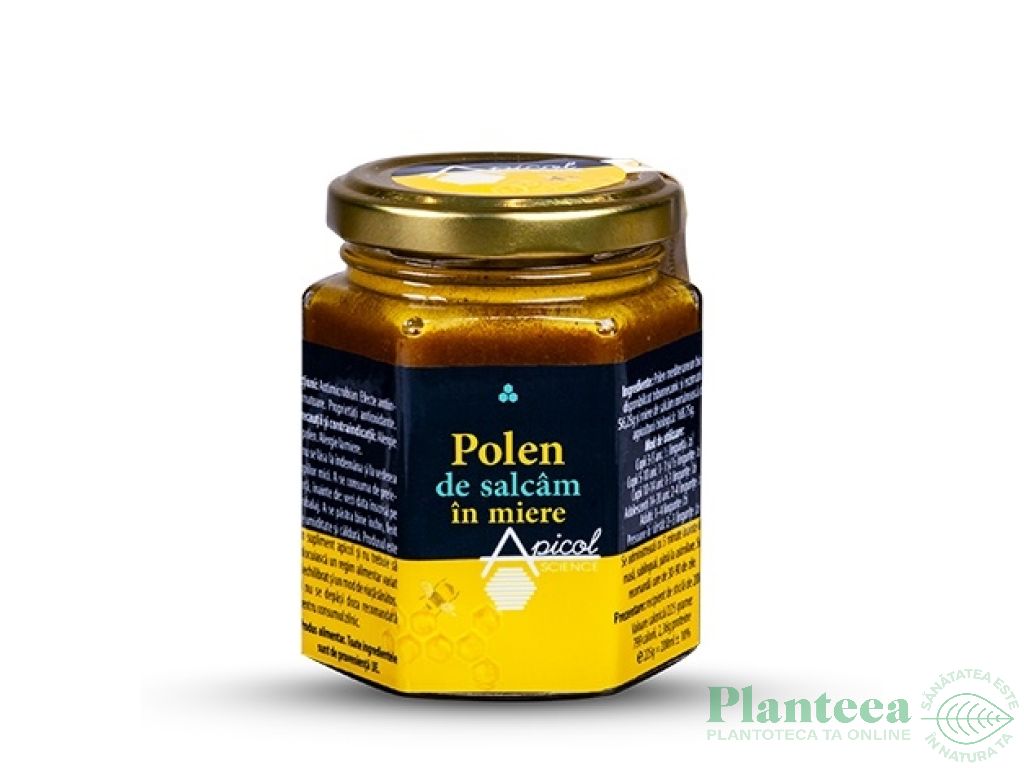 Polen salcam in miere 230g - APICOL SCIENCE