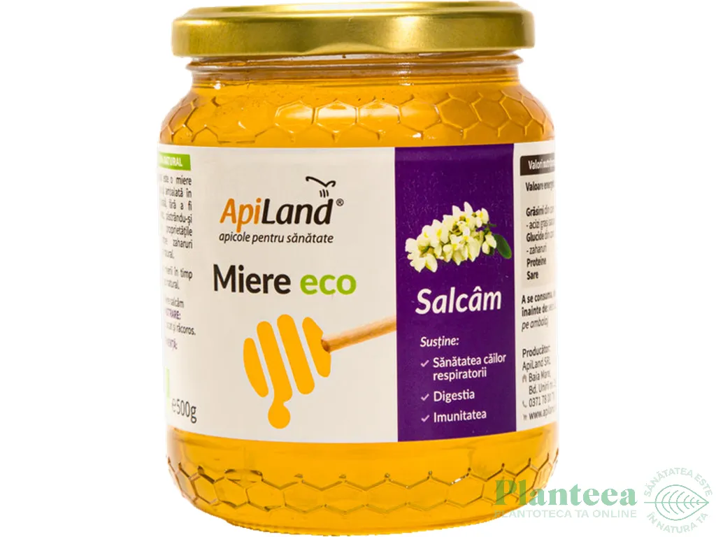 Miere salcam cruda eco 500g - APILAND