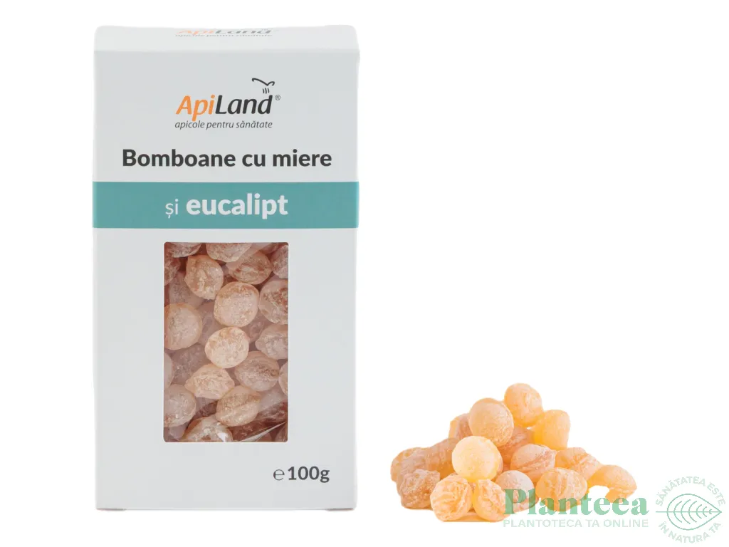 Bomboane miere eucalipt 100g - APILAND