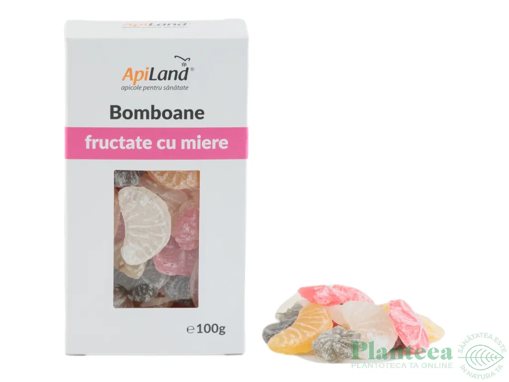 Bomboane miere mix fructe 100g - APILAND