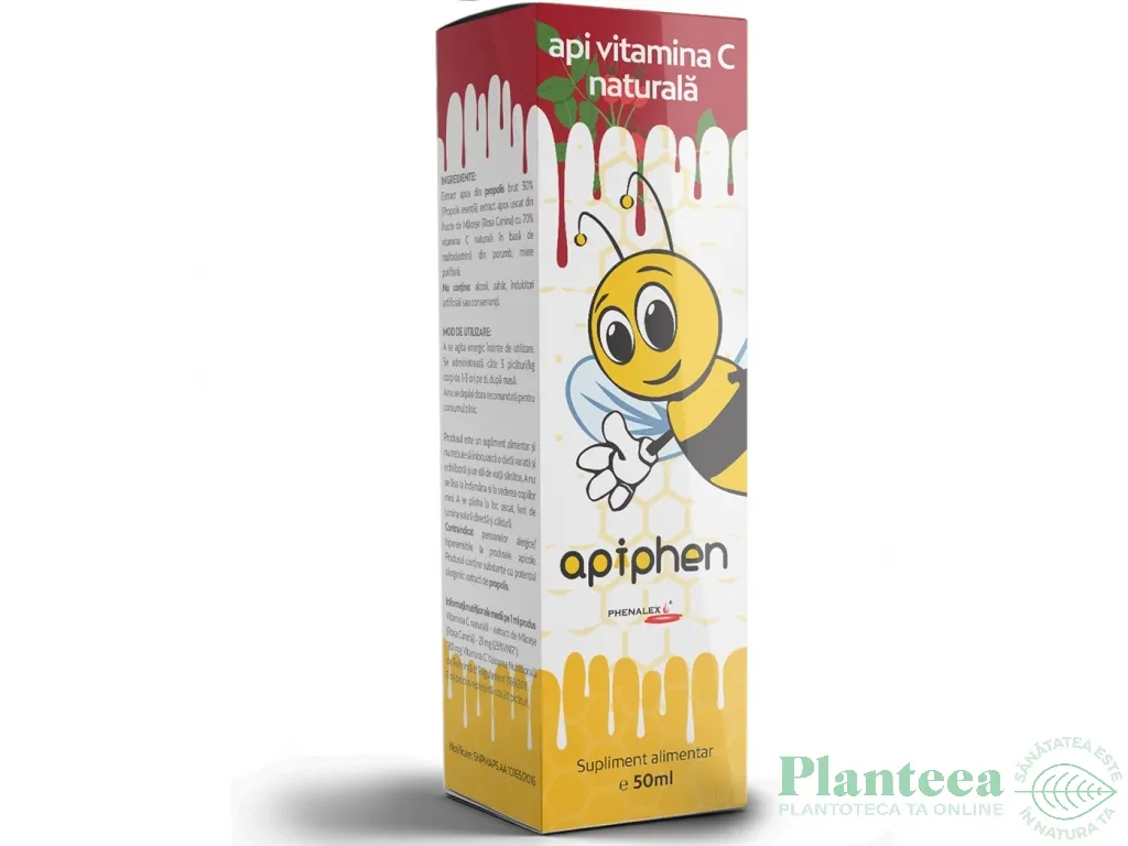 Extract lichid Api Vitamina C naturala Apiphen 50ml - PHENALEX