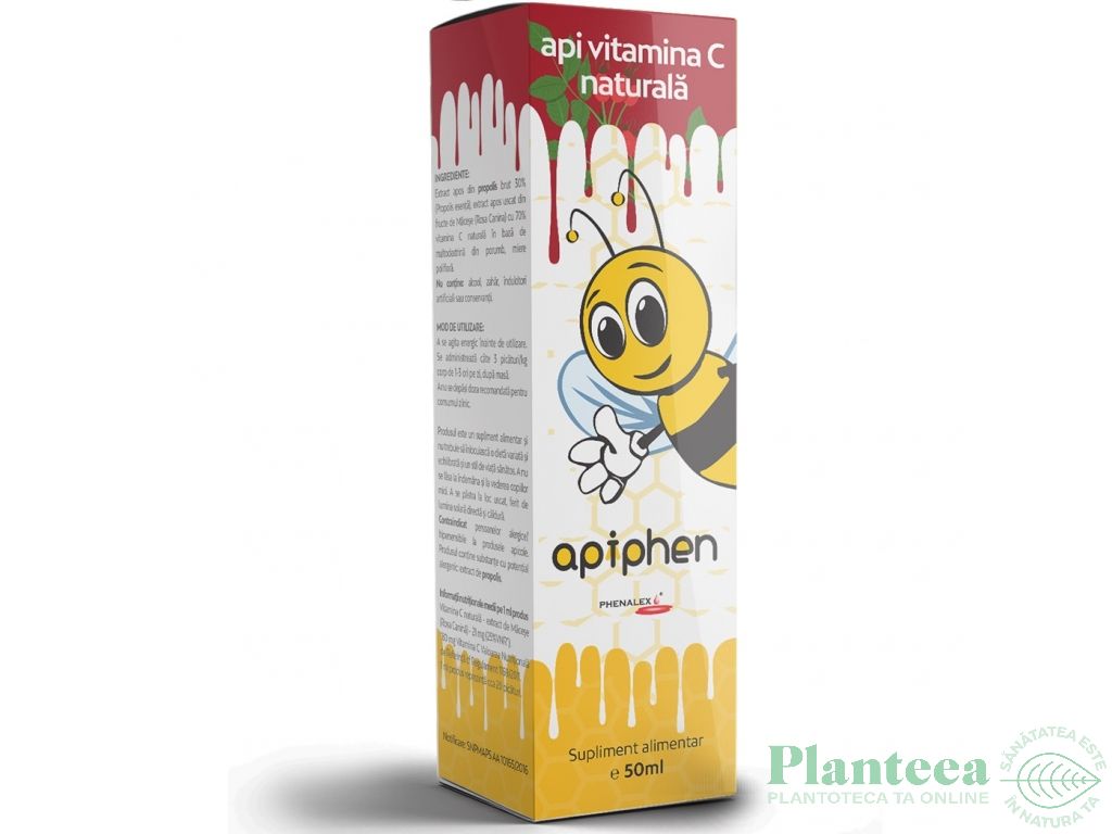 Extract lichid Api Vitamina C naturala Apiphen 50ml - PHENALEX