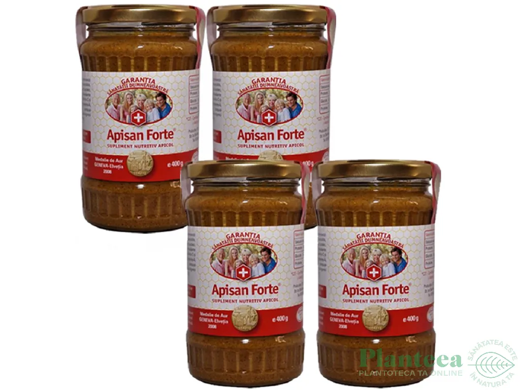 Pachet Apisan forte 4x400g - TRATAMENTE NATURISTE