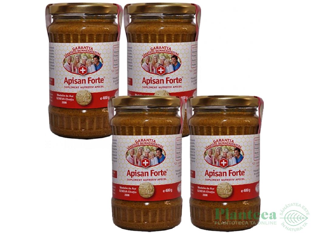 Pachet Apisan forte 4x400g - TRATAMENTE NATURISTE