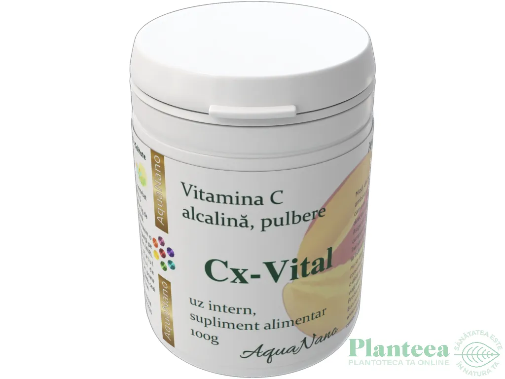 Vitamina C alcalina CX Vital pulbere 100g - AQUA NANO
