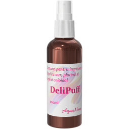 Lotiune ingrijirea fetei aur platina argint coloidal DeliPuff 100ml - AQUA NANO