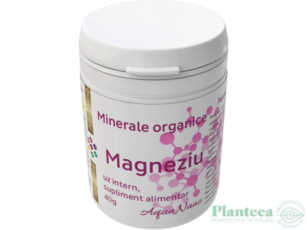 Magneziu organic pulbere Minerale 40g - AQUA NANO