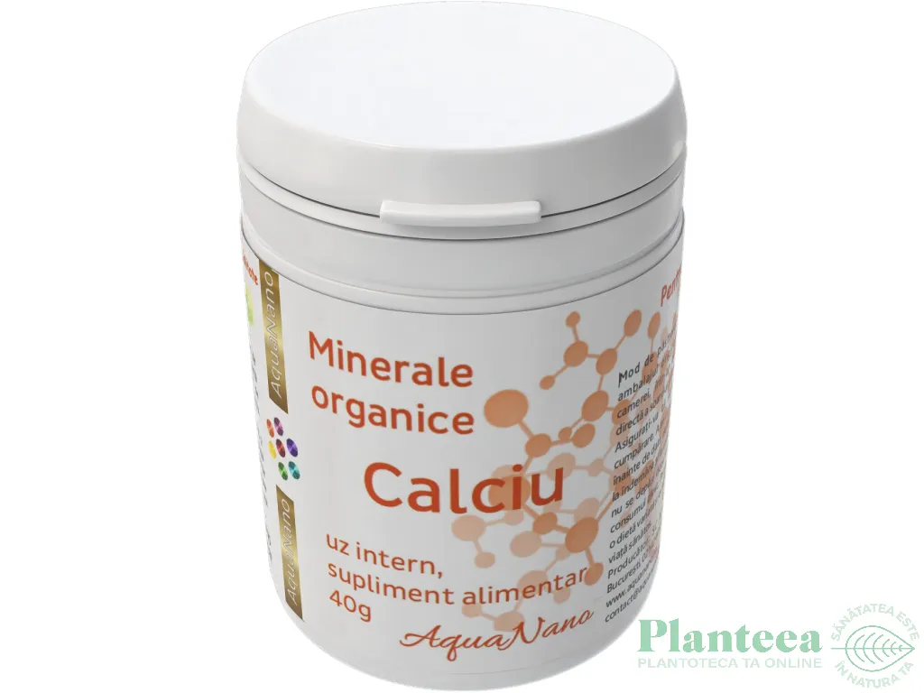 Calciu organic pulbere Minerale 40g - AQUA NANO