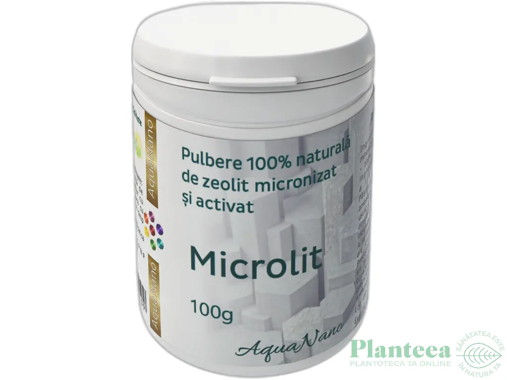 Zeolit micronizat activat pulbere Microlit 100g - AQUA NANO