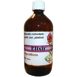 Argint aur platina coloidale 10ppm Elixir 500ml - AQUA NANO