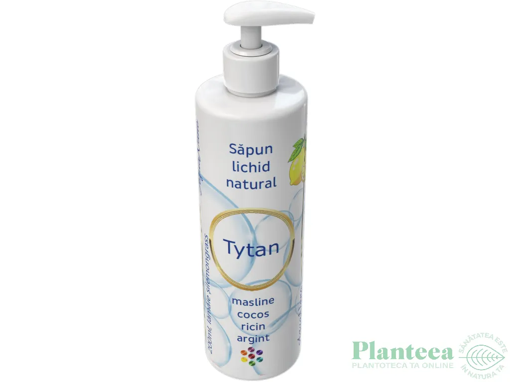 Sapun lichid argint coloidal ulei esential lamaie Tytan 200ml - AQUA NANO