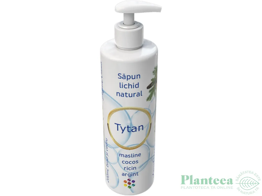 Sapun lichid argint coloidal ulei esential brad Tytan 200ml - AQUA NANO