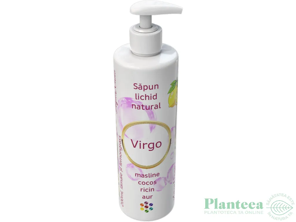 Sapun lichid aur coloidal ulei esential lamaie Virgo 200ml - AQUA NANO