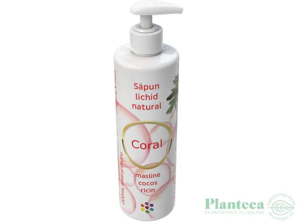 Sapun lichid clasic ulei esential brad Coral 200ml - AQUA NANO