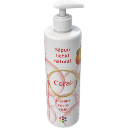 Sapun lichid clasic ulei esential portocala Coral 200ml - AQUA NANO