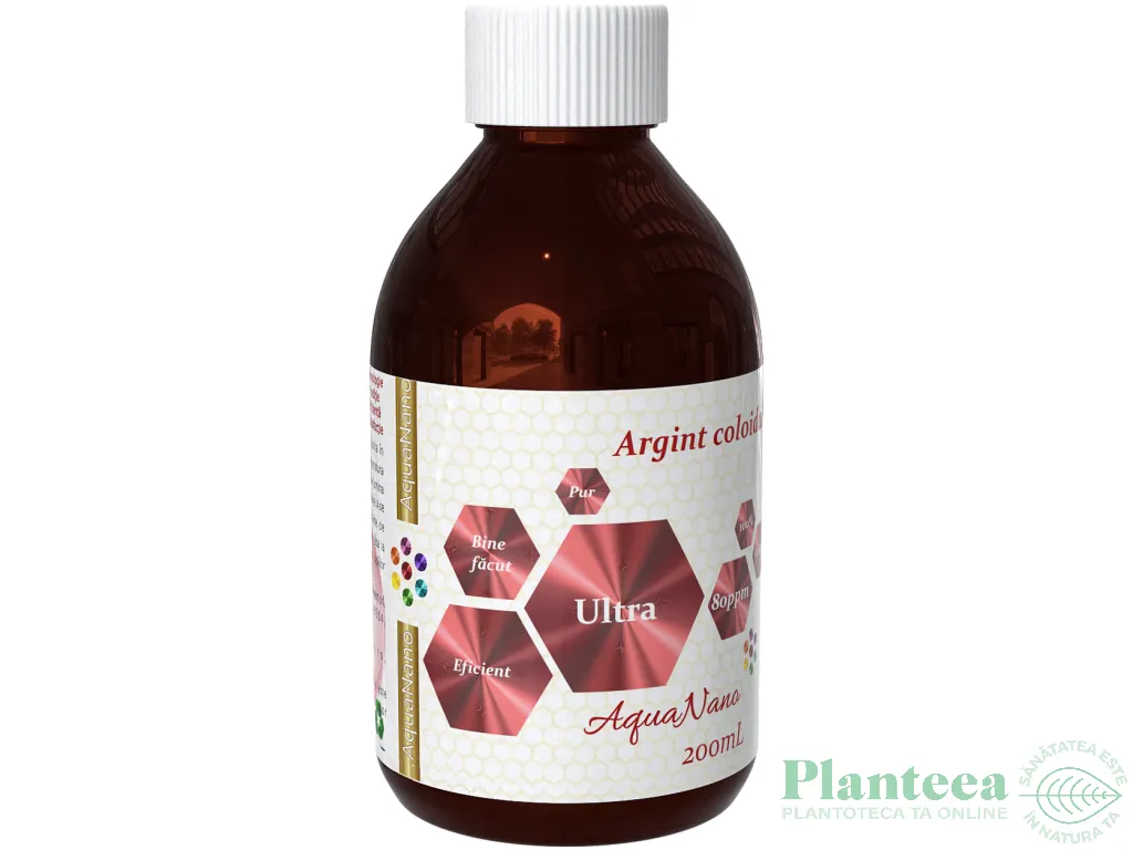 Argint coloidal 80ppm Ultra 200ml - AQUA NANO