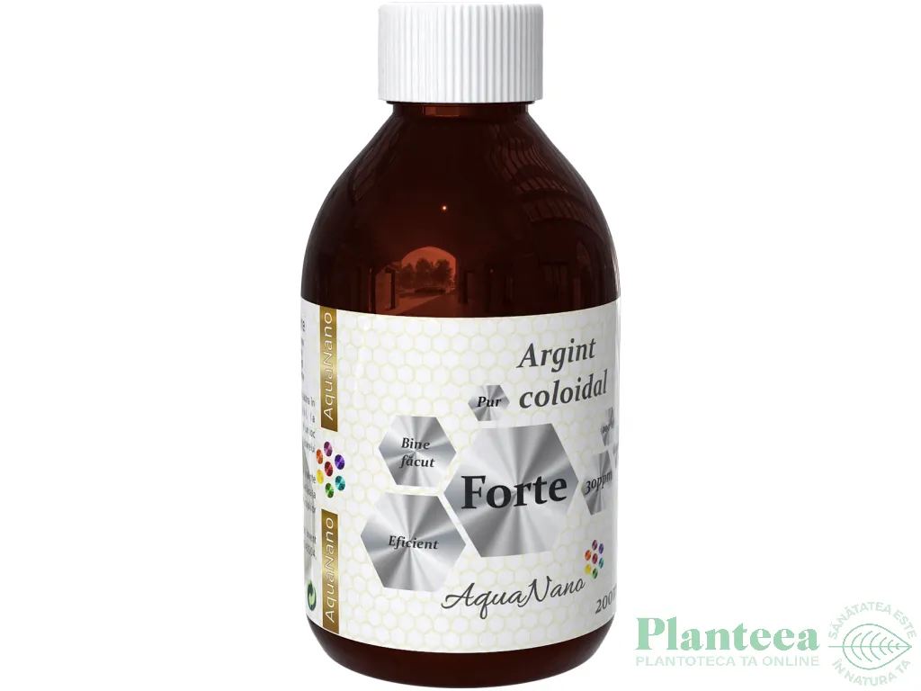 Hidrosol Argint 30ppm Forte 200ml - AQUA NANO