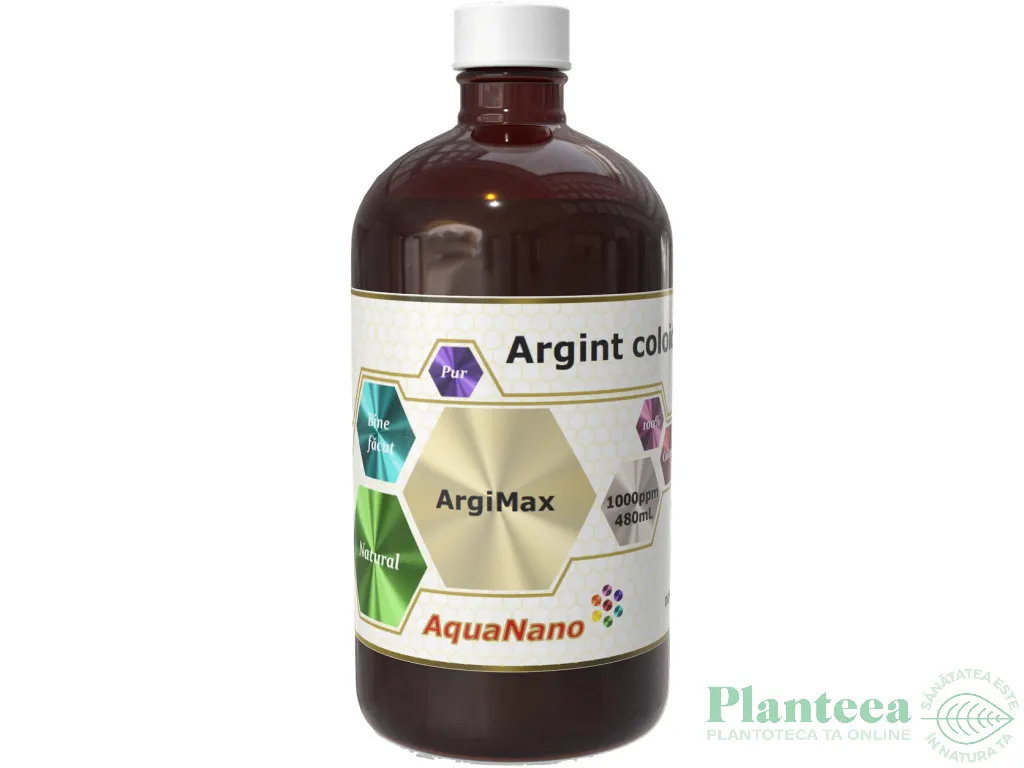Argint coloidal concentrat 1000ppm ArgiMax 480ml - AQUA NANO