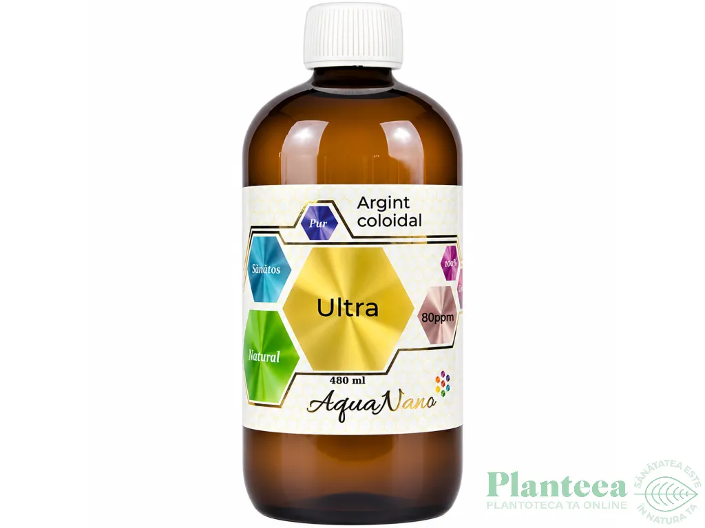 Argint coloidal 80ppm Ultra 480ml - AQUA NANO