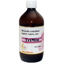 Argint cupru aur coloidale 50ppm TriMin 500ml - AQUA NANO