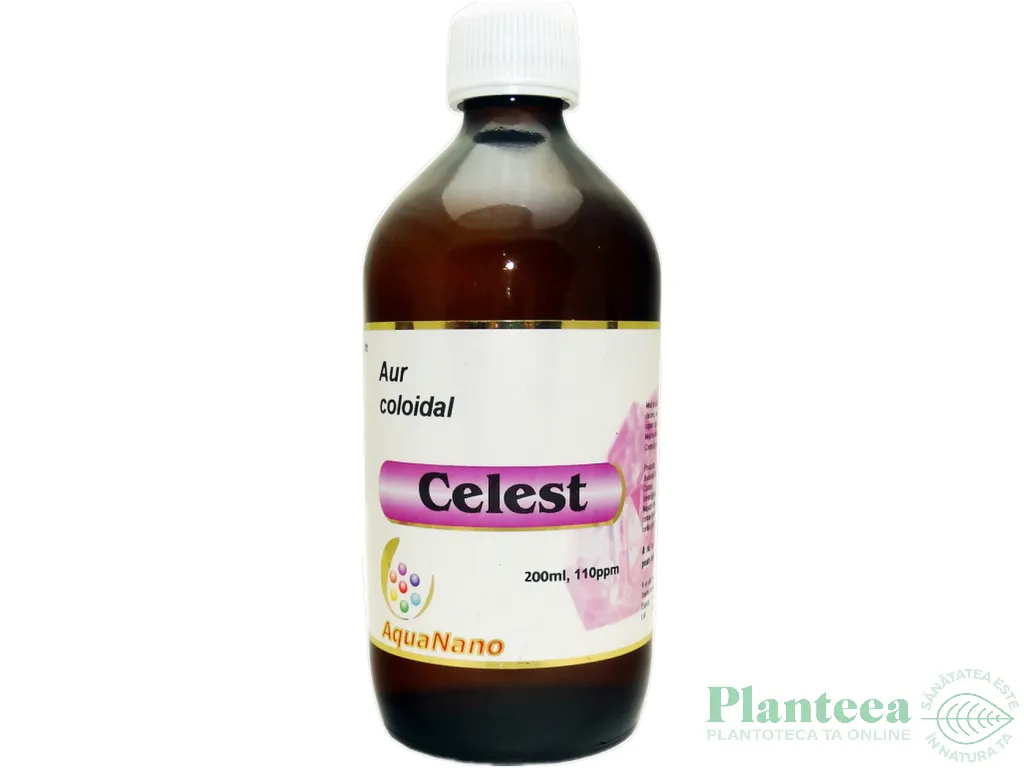 Aur coloidal 110ppm Celest 200ml - AQUA NANO
