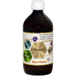 Cupru zinc magneziu crom vanadiu coloidale 10ppm Mineral 200ml - AQUA NANO