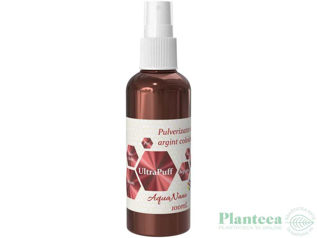 Lotiune ingrijirea pielii argint coloidal 80ppm UltraPuff 100ml - AQUA NANO