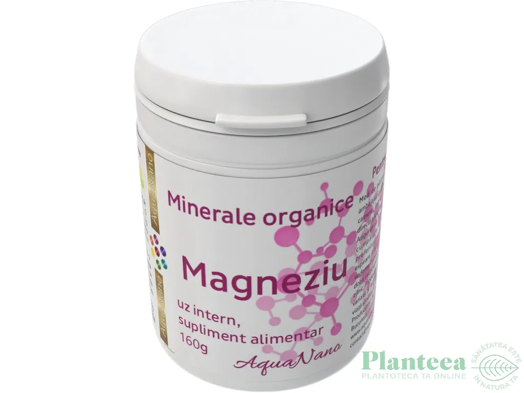 Magneziu organic pulbere Minerale 160g - AQUA NANO