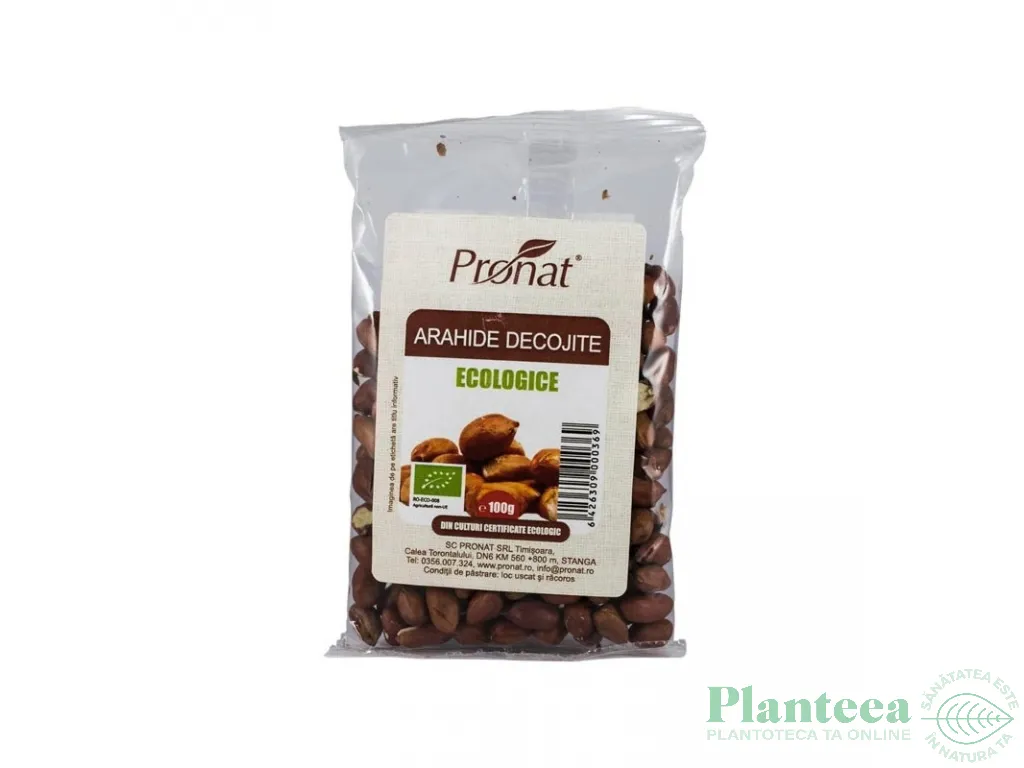 Arahide crude decojite eco 100g - PRONAT