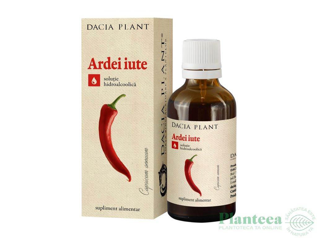 Tinctura ardei iute 50ml - DACIA PLANT