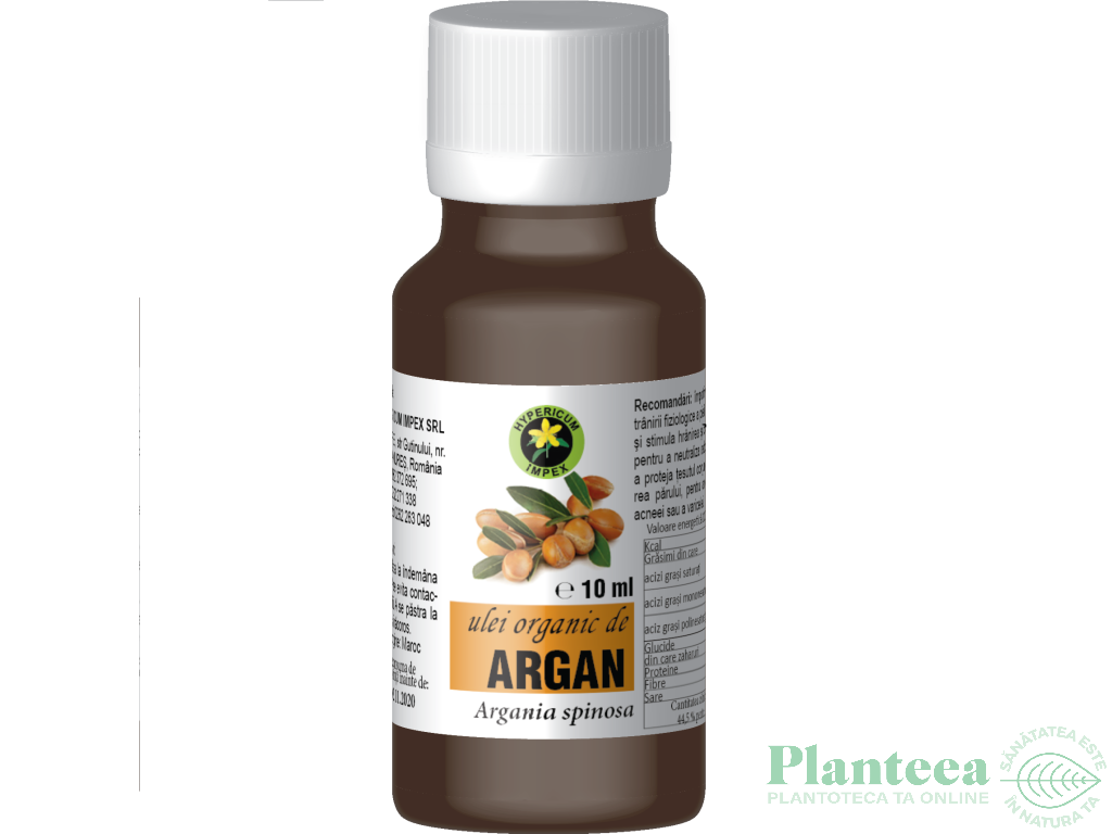 Ulei argan organic 10ml - HYPERICUM PLANT