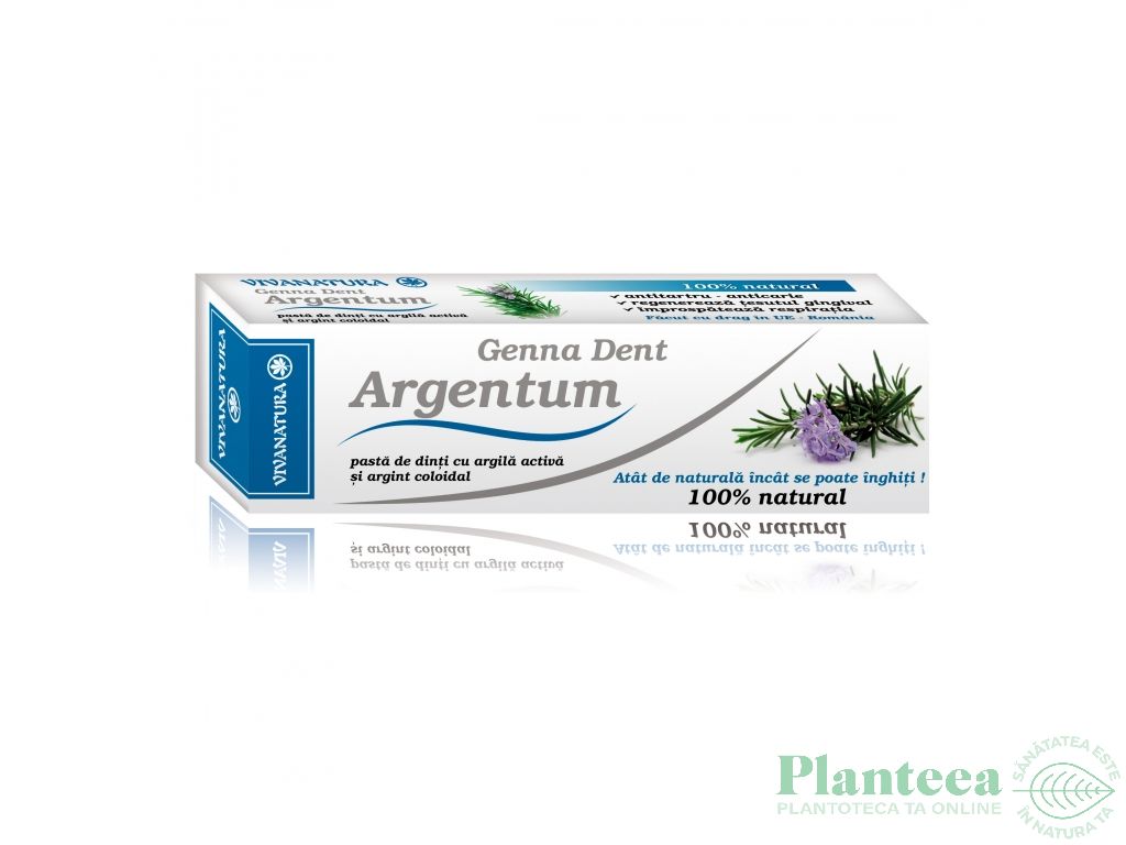 Pasta dinti anticarie Argentum 50ml - VIVA NATURA