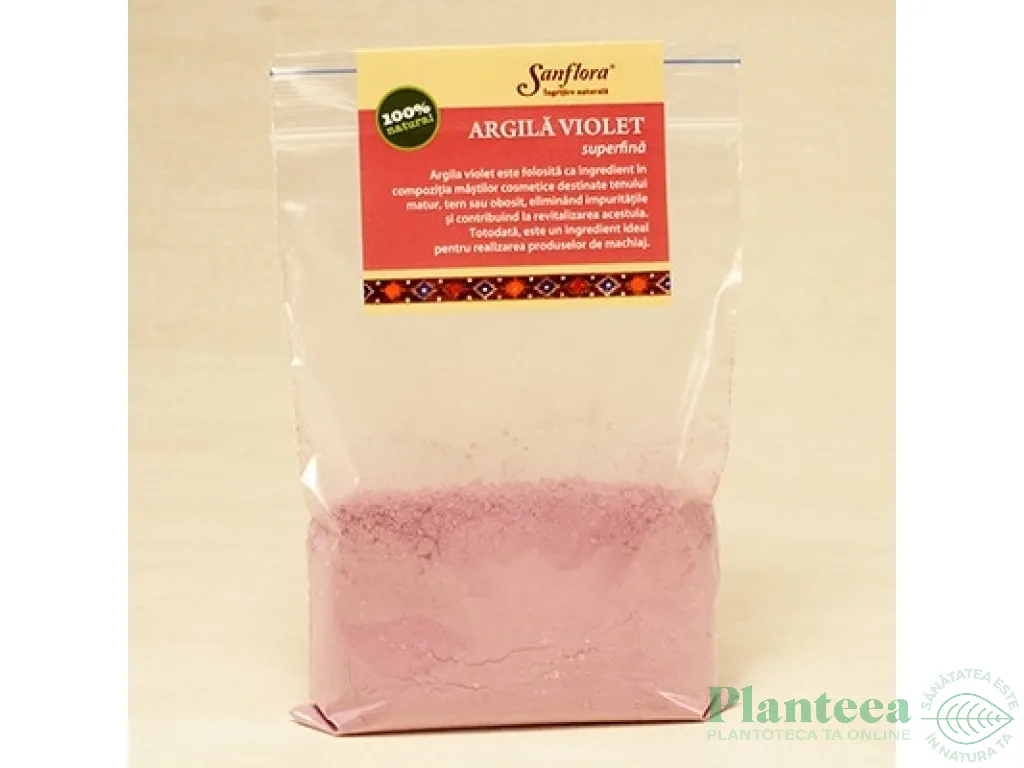 Argila violet superfina 50g - SANFLORA