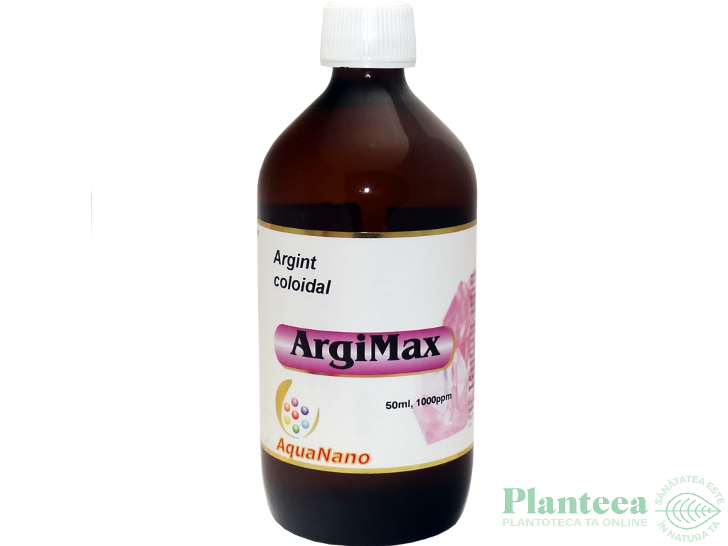 Argint coloidal concentrat 1000ppm ArgiMax 50ml - AQUA NANO