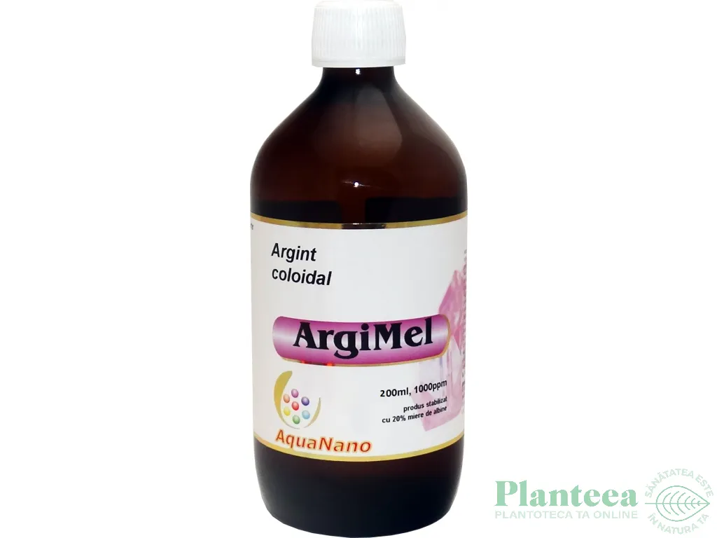 Argint coloidal in miere 1000ppm ArgiMel 200ml - AQUA NANO