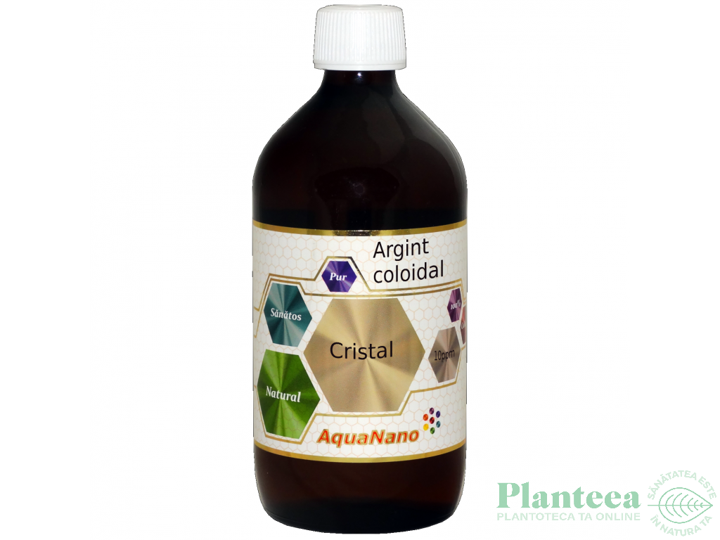 Argint coloidal incolor 10ppm Cristal 200ml - AQUA NANO