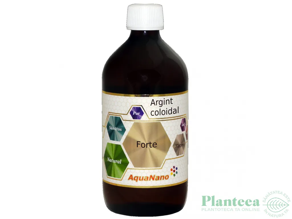 Hidrosol Argint 30ppm Forte 200ml - AQUA NANO