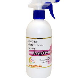 Solutie curatenie antibacteriana argint ionic oxigen activ ArgO2 500ml - AQUA NANO