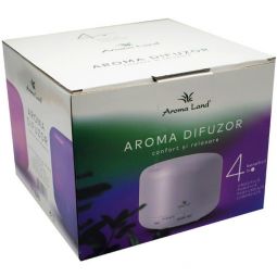 Difuzor ultrasonic aromaterapie alb Relax 500ml - AROMA LAND